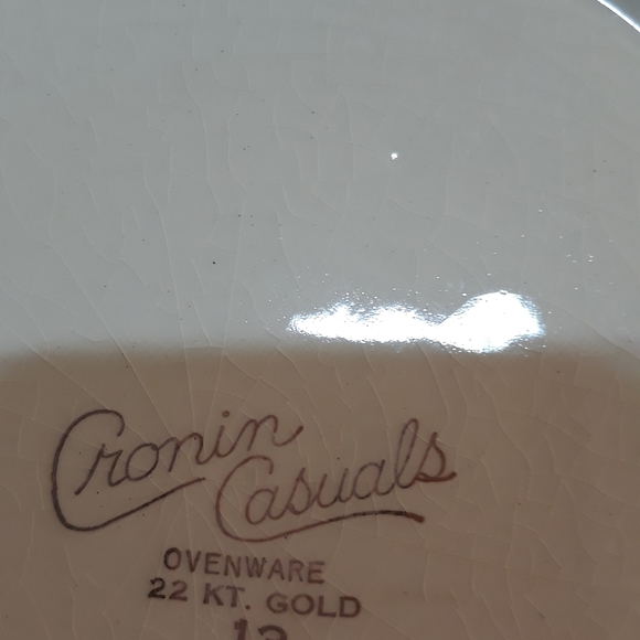 Vintage Cronin Casuals 10" Plates - Picture 4 of 4